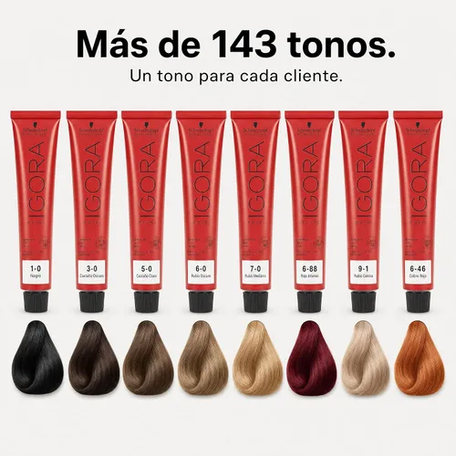 Vista 4 de Schwarzkopf Professional Igora Royal Nude Tones Color Creme - 8-46 - Rubio Claro Beige Chocolate