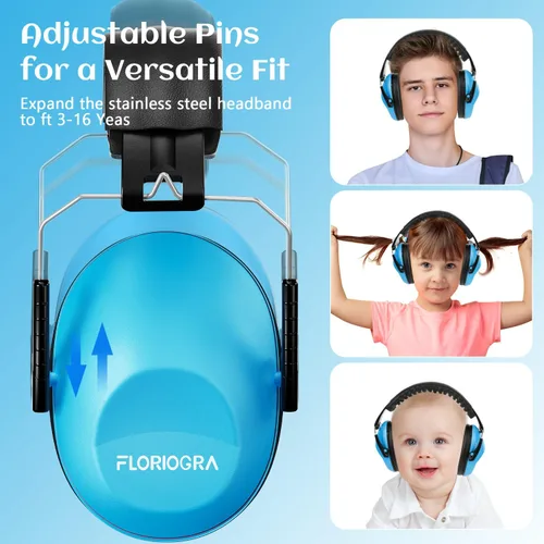 Vista 3 de Paquete de 12 audífonos con cancelación de ruido para niños y 4*Azul+4*Verde+4*Rosa