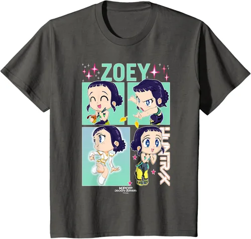 Vista 46 de Kpop Demon Hunters Zoey Camiseta Oficialmente Autorizada