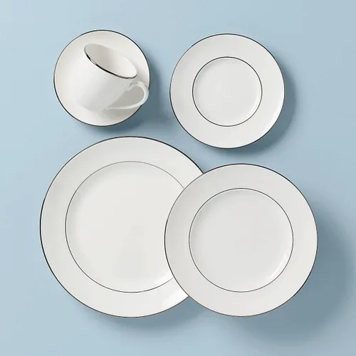 Vista 4 de Lenox Plato Continental Dining Platino, Blanco