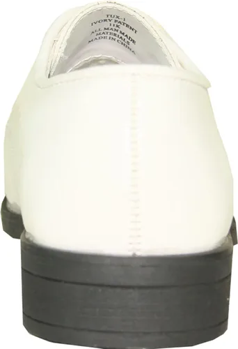 Vista 7 de VANGELO Zapato de vestir Oxford con cordones para niños, zapatos de esmoquin para bailes, uniformes, bodas, eventos formales, tamaño desde niños