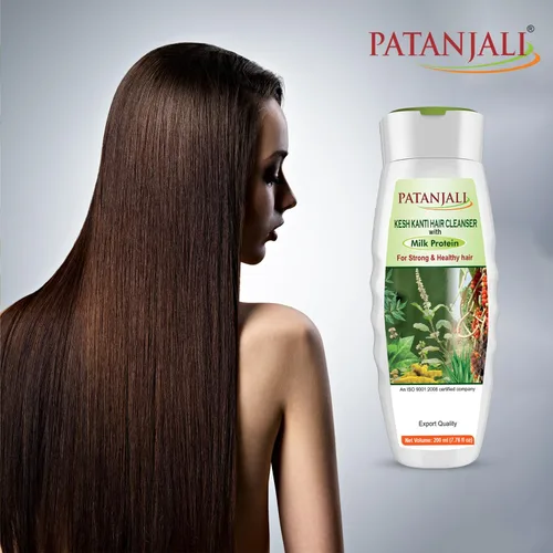Vista 4 de patanjali Kesh Kanti Milk Protein Champú limpiador para el cabello, 6.8 fl oz, paquete de 2