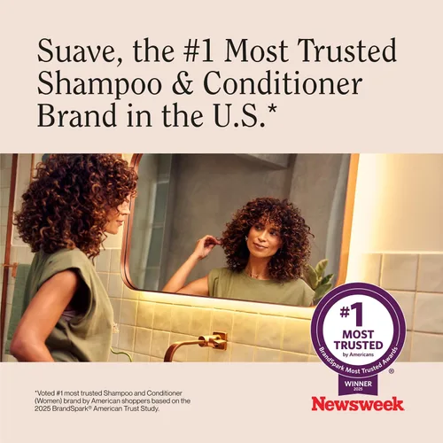 Vista 8 de Suave Acondicionador voluminizador de bambú e hibisco, para cabello fino y plano, sistema probado en salón para aumentar el volumen y el cuerpo