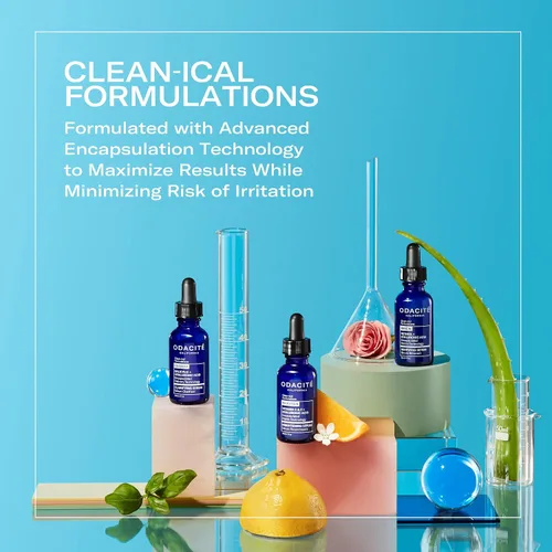 Vista 4 de Odacite Suero facial iluminador con vitamina C y hialurónico – Suero facial antienvejecimiento dirige la pérdida de firmeza y manchas oscuras