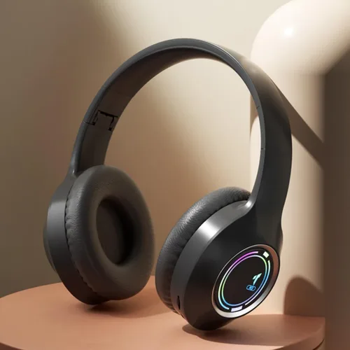 Vista 8 de Auriculares Bluetooth Sobre la Oreja, Auriculares Inalámbricos de Baja Latencia, Llamadas Manos Libres, Auriculares de Reducción de Ruido de Graves