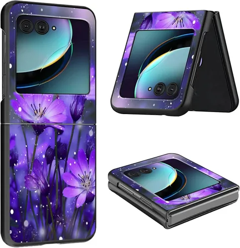 Vista 12 de Funda para Moto Razr Plus 2023 para Motorola Razr Plus Funda delgada y ligera de policarbonato duro a prueba de golpes Funda protectora para Audio