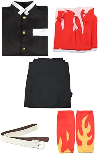 Vista 24 de Moalioi Anime Cosplay Costume Kimono Halloween Women Men's Set Accessories