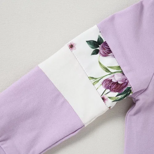 Vista 3 de YALLET Ropa para niñas pequeñas, trajes de otoño para niña, conjunto de 2 conjuntos de sudadera rosa