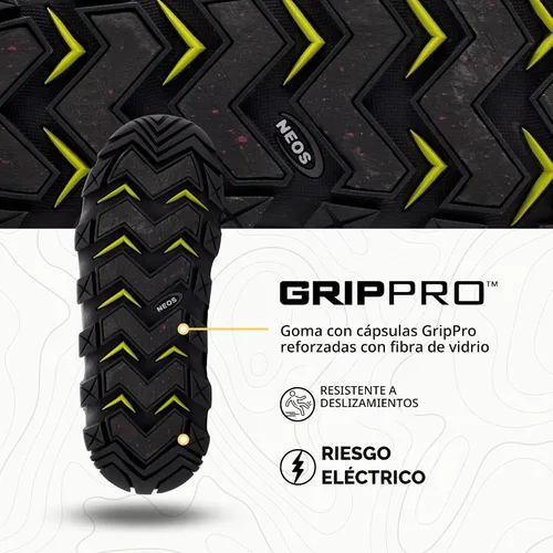 Vista 3 de Neos Voyager Botas impermeables de invierno para hombre y mujer - Se ajusta a botas de nieve y de trabajo - Calificadas para 0°F