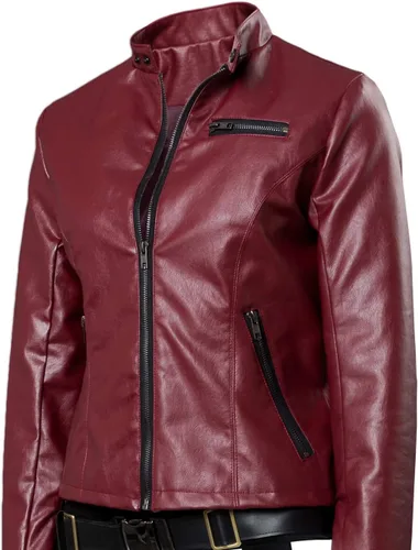 Vista 5 de Claire Redfield - Chaqueta para mujer, color rojo