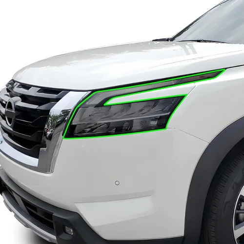Vista 7 de BOGAR TECH DESIGNS Kit de película PPF de luz completa para faros delanteros compatible con Nissan Pathfinder 2022-2025, sujetador transparente