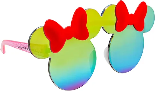 Vista 7 de Sun-Staches Gafas de sol de Mickey y Minnie Mouse, accesorio de disfraz de Disney, niños Mariposa Minnie Rosa