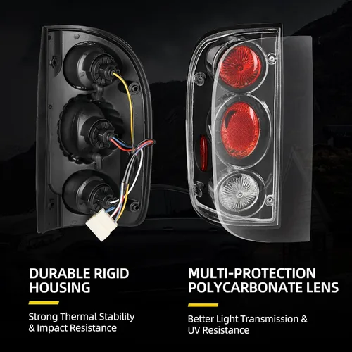 Vista 2 de DWVO Conjunto de luz trasera compatible con reemplazo de lámparas traseras Tacoma 01 02 03 04 2001 2002 2003 2004