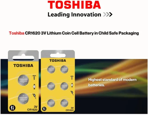 Vista 3 de Toshiba CR1620 - Paquete de ampolla resistente a los niños (2 baterías)