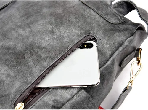 Vista 7 de ZOCILOR Bolso de moda para mujer, mochila convertible de diseño multiusos, bolso de hombro, bolso de viaje