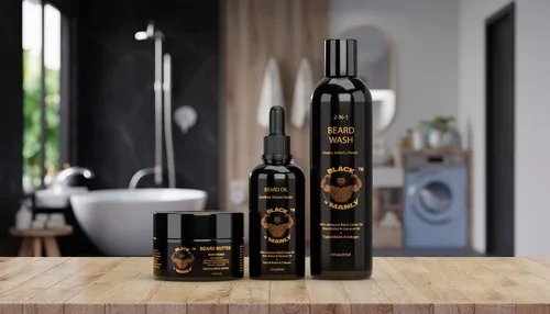 Vista 5 de BLACK N MANLY Barba Wash, 2 n 1, Champú y Acondicionador, Limpia, Brilla, Colonia Fresca Perfumada, Biotina, Colágeno, 8 fl oz, By, C-lim, aceite