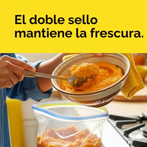 Vista 2 de Glad Bolsas de sándwich con cremallera para almacenamiento de alimentos, 100 unidades (el embalaje puede variar)