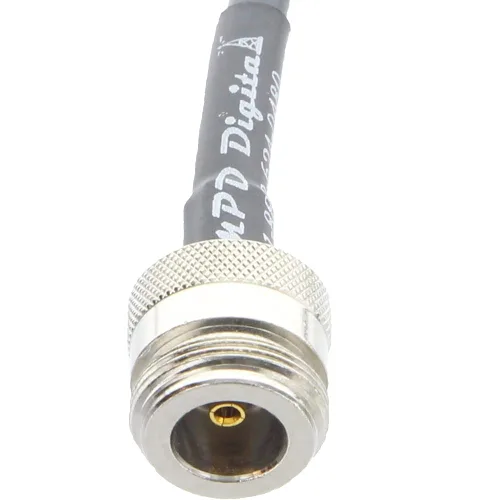 Vista 5 de MPD Digital I LMR400 Cable coaxial IN macho a conectores RP-SMA macho I Puente coaxial I de baja pérdida RF, CB, radioaficionado, transmisores