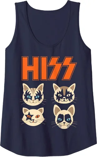 Vista 7 de Camiseta sin mangas Hiss Funny Cats Kittens Rock Rockin Negro