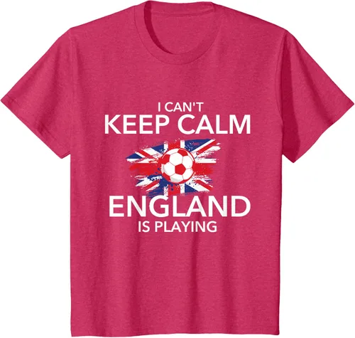Vista 67 de I Can't Keep Calm England Is Playing - Camiseta para amantes del fútbol, Negro