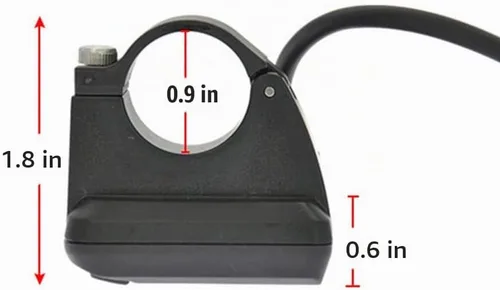 Vista 3 de Computadora de bicicleta, pantalla LCD impermeable, velocímetro de bicicleta, pantalla EN06, kit de controlador sin escobillas para scooter