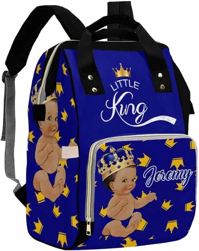 Vista 22 de Artsadd Bolsa de pañales con nombre personalizado para bebé, mochila para mamá y papá, pattern 01, Mochilas Daypack