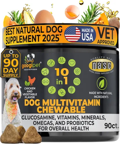 Vista 14 de Googipet - Masticables para alergias para perros, alivio de alergias de temporada y alivio de la picazón en la piel, suplemento para la piel