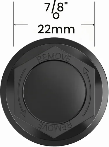 Vista 6 de Tapas de tuerca de rueda negras – Reemplazo compatible para Cadillac, Chevrolet, GMC Durable Lugnut Tapas para camiones SUV Parte OEM # 15646250