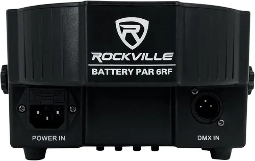 Vista 6 de 8 Rockville Batería PAR 6RF recargable RGBWA+UV Wireless DMX Lights+RF Remotes