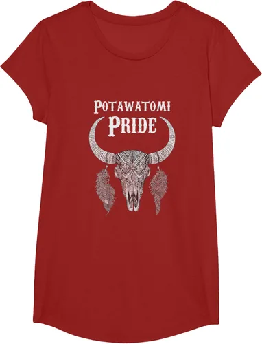 Vista 47 de Potawatomi Pride Tribe Native American Indian Buffalo Camiseta