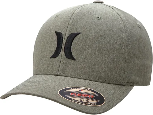 Vista 22 de Hurley Gorras para hombre - One & Only Flexfit Textures Cap - Sombreros ajustados para hombre, S-XL