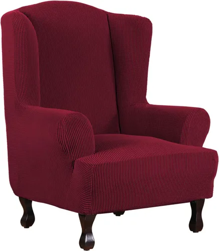 Vista 21 de H.VERSAILTEX Funda elástica para sofá, fundas suaves para muebles de 3 cojines, con tela jacquard gruesa a cuadros con parte inferior elástica, sofá
