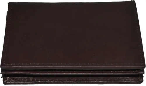 Vista 5 de LeatherBoss Cartera pequeña para tarjetas de crédito con bolsillo expandible