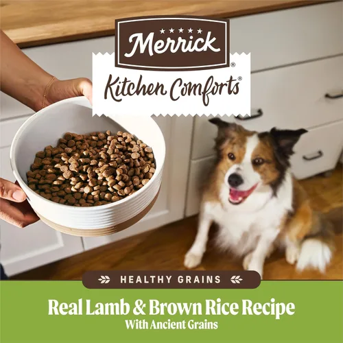 Vista 3 de Merrick - Alimento seco para perros con vitaminas y minerales añadidos para todas las razas, 4 libras, cordero