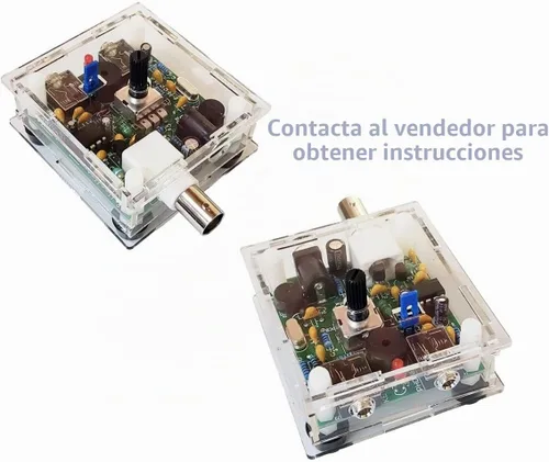 Vista 4 de S-Pixie Radio DIY Kits CW 7.023 MHz con carcasa para transmisor y transmisor Kit de radio de onda corta inalámbrica