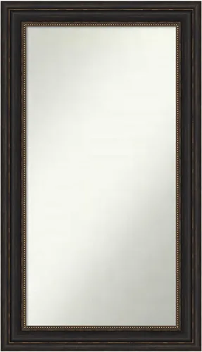 Vista 400 de Amanti Art Espejo de pared personalizado no biselado (25 x 25 pulgadas), marco de bronce acentuado, varios tamaños personalizados, espejo de baño