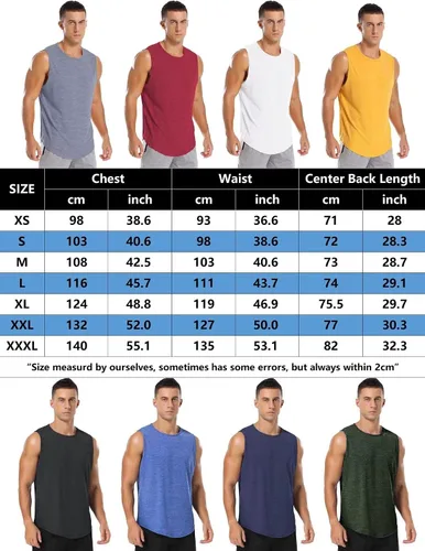 Vista 6 de Amussiar Paquete de 3 camisetas sin mangas de entrenamiento para hombre, de malla, sin mangas, de ajuste seco, para fisicoculturismo, fitness