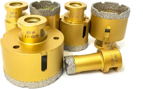 Vista 7 de Brocas de núcleo de diamante de 1-3/8 pulgadas para porcelana, cerámica, ladrillo, ladrillo, vacío, sierra de agujero soldada al vacío, 1.378 in