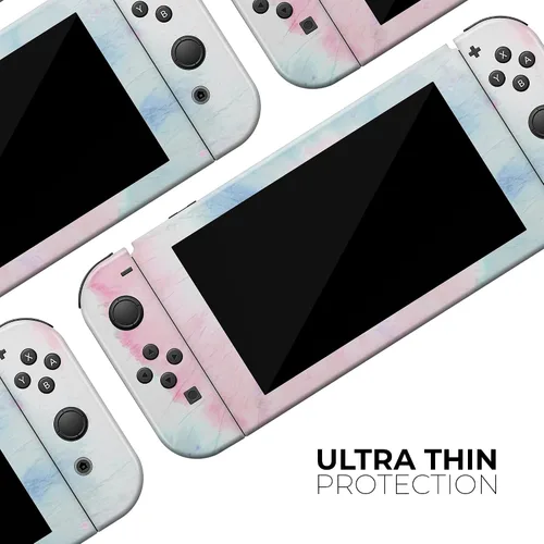 Vista 5 de Design Skinz - Compatible con Nintendo Switch OLED Console Bundle - Calcomanía de piel protectora resistente a los arañazos extraíble de vinilo