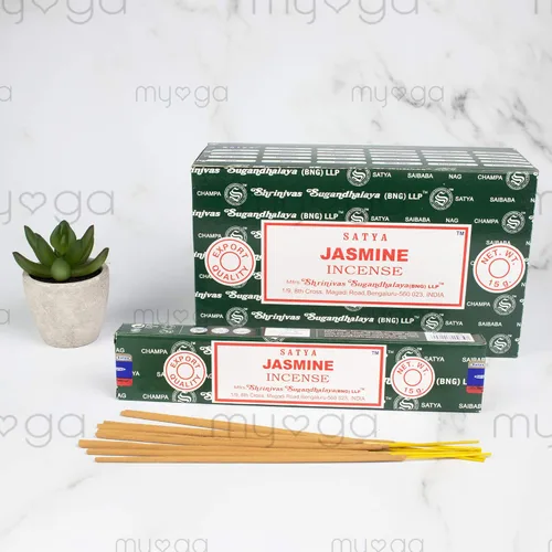 Vista 3 de Satya Palitos de incienso Nag Champa Jasmine, 12