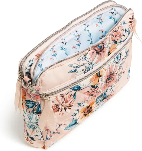 Vista 4 de Vera Bradley Bolso cruzado de sarga de rendimiento para mujer con triple compartimento