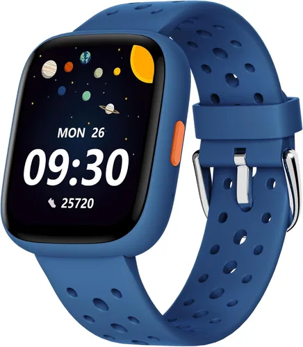 Vista 10 de Reloj inteligente BIGGERFIVE para niños, rastreador de actividad física de 1.8", podómetro, frecuencia cardíaca, monitor de sueño, IP68 resistente