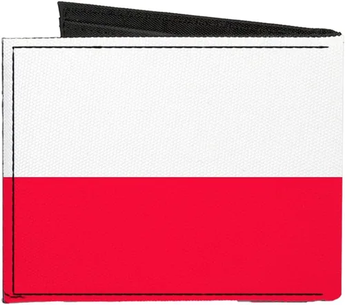 Vista 2 de Buckle-Down Canvas Bi-fold Wallet-Poland Flag