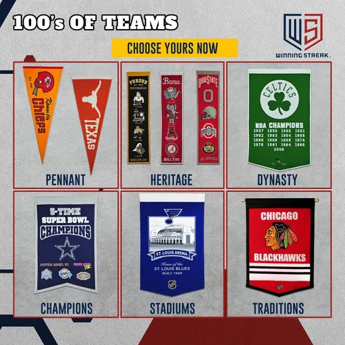 Vista 10 de Winning Streak - Banderín retro de la NFL