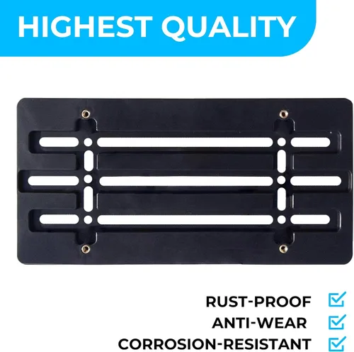 Vista 3 de Soporte de placa de parachoques delantero para Mazda 2000-2025, 2026, juego de soportes de placa con 6 tornillos únicos y kit de llave, kit