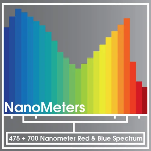Vista 4 de MiracleLED 604595 - Luz de cultivo roja y azul de 150 W, multiplanta, rojo y azul, 1 paquete, multiplanta roja y azul, 150 W
