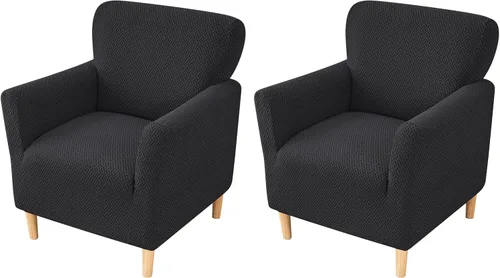 Vista 75 de FUANGUI Funda para Sillón de Banquete con Brazos Fundas para Sillas Elásticas Funda para Sillón Club Funda Suave para Sillón Sofá Cubiertas