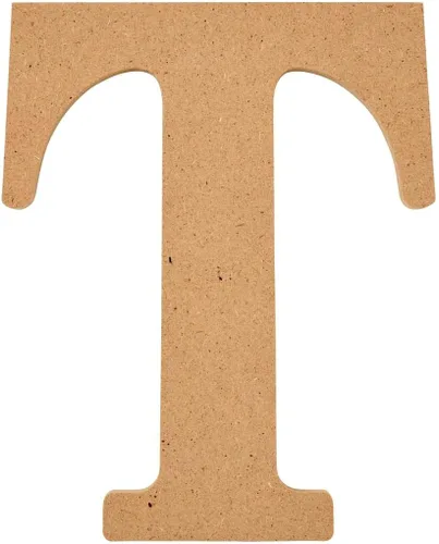 Vista 26 de Plaid Letra de madera sin terminar, superficie de madera de 5" perfecta para proyectos de bricolaje, artes y manualidades, 63572