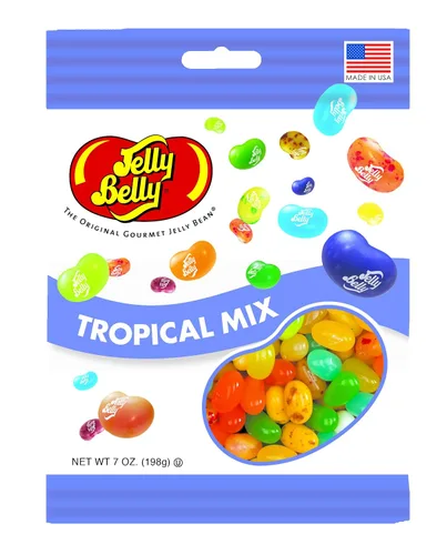 Vista 5 de Jelly Belly Tropical Mix Jelly Beans, 16 sabores, 3.5 onzas, paquete de 12