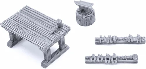 Vista 3 de Smithy Tools - DND Terrain compatible con Dungeons and Dragons, juego de guerra en miniatura de 1.102 in, juegos de rol de mesa, escenario de juego